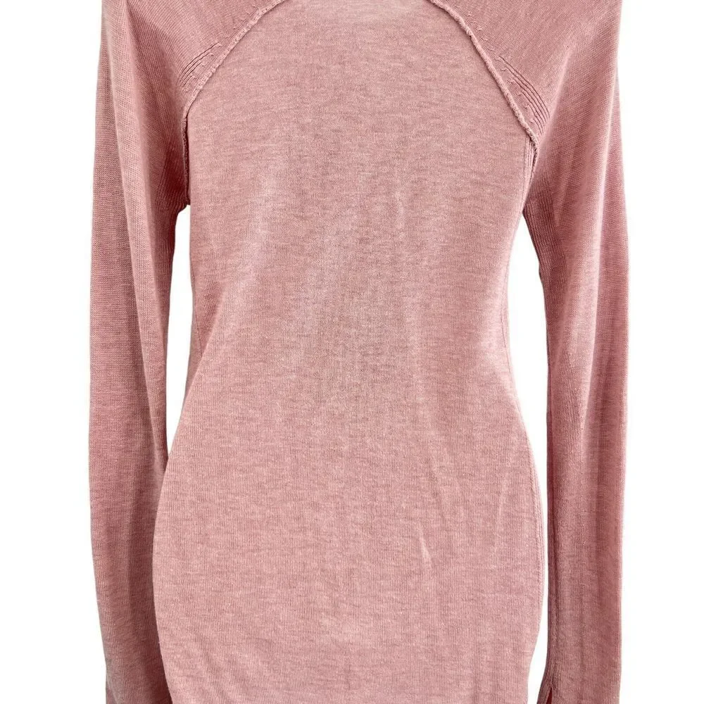Lululemon Sunshine Coast Long Sleeve Heathered Mink Berry Women's Size 2
